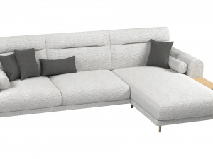 Ikea Langaryd L Shaped Sofa 3D मॉडल