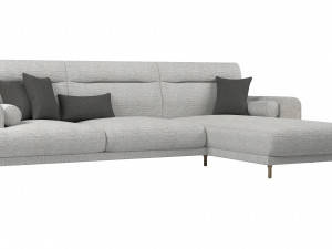 Ikea Langaryd L Shaped Sofa 3D मॉडल