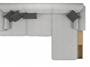 Ikea Langaryd L Shaped Sofa 3D मॉडल