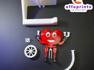 Heart Riding On Toilet Paper Holder Gadget 3D 프린트 모델
