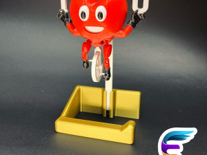 Heart Riding On Toilet Paper Holder Gadget 3D 프린트 모델