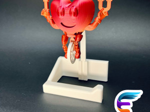 Heart Riding On Toilet Paper Holder Gadget 3D 프린트 모델