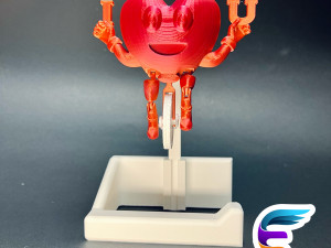 Heart Riding On Toilet Paper Holder Gadget 3D 프린트 모델
