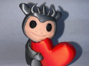 Sweet Monster With Heart 3D Baskı Modeli
