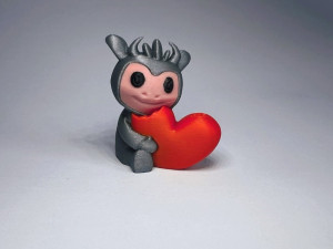 Sweet Monster With Heart 3D Baskı Modeli
