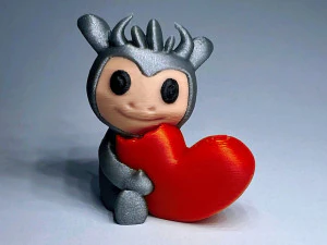 Słodki Potw&oacute;r Z Sercem Model do druku 3D