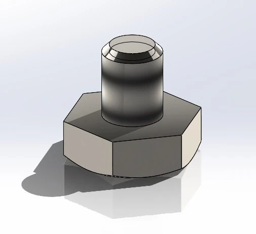 DIN933 bolt 3D Model .c4d .max .obj .3ds .fbx .stl .blend