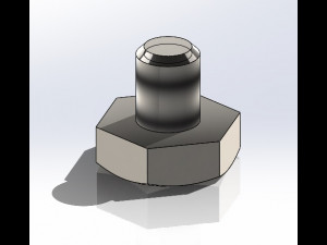 DIN933 bolt 3D Model