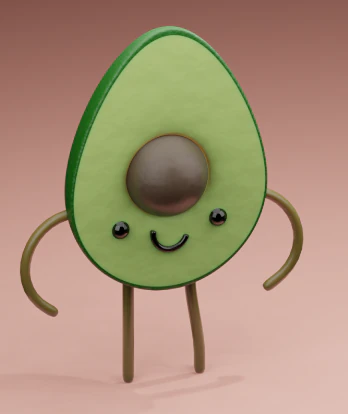 Avocado 3D Model .c4d .max .obj .3ds .fbx .stl .blend 
