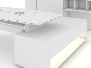 Office Table 3D Model