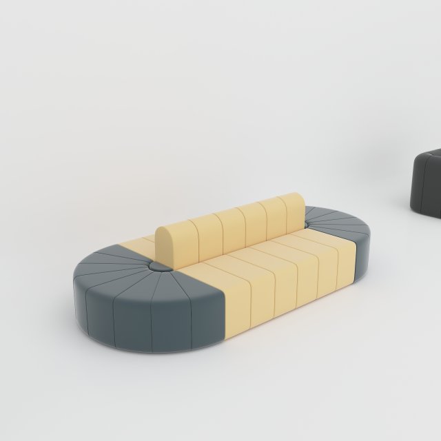 BOB SOFA 3D Model .c4d .max .obj .3ds .fbx .stl .blend 