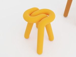 BOLD stool chair Bench 3D-Modell