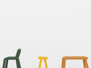 BOLD stool chair Bench 3D-Modell