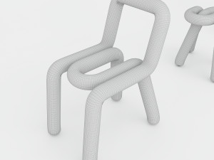 BOLD stool chair Bench 3D-Modell