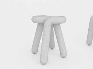 BOLD stool chair Bench 3D-Modell