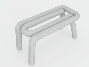 BOLD stool chair Bench 3D-Modell
