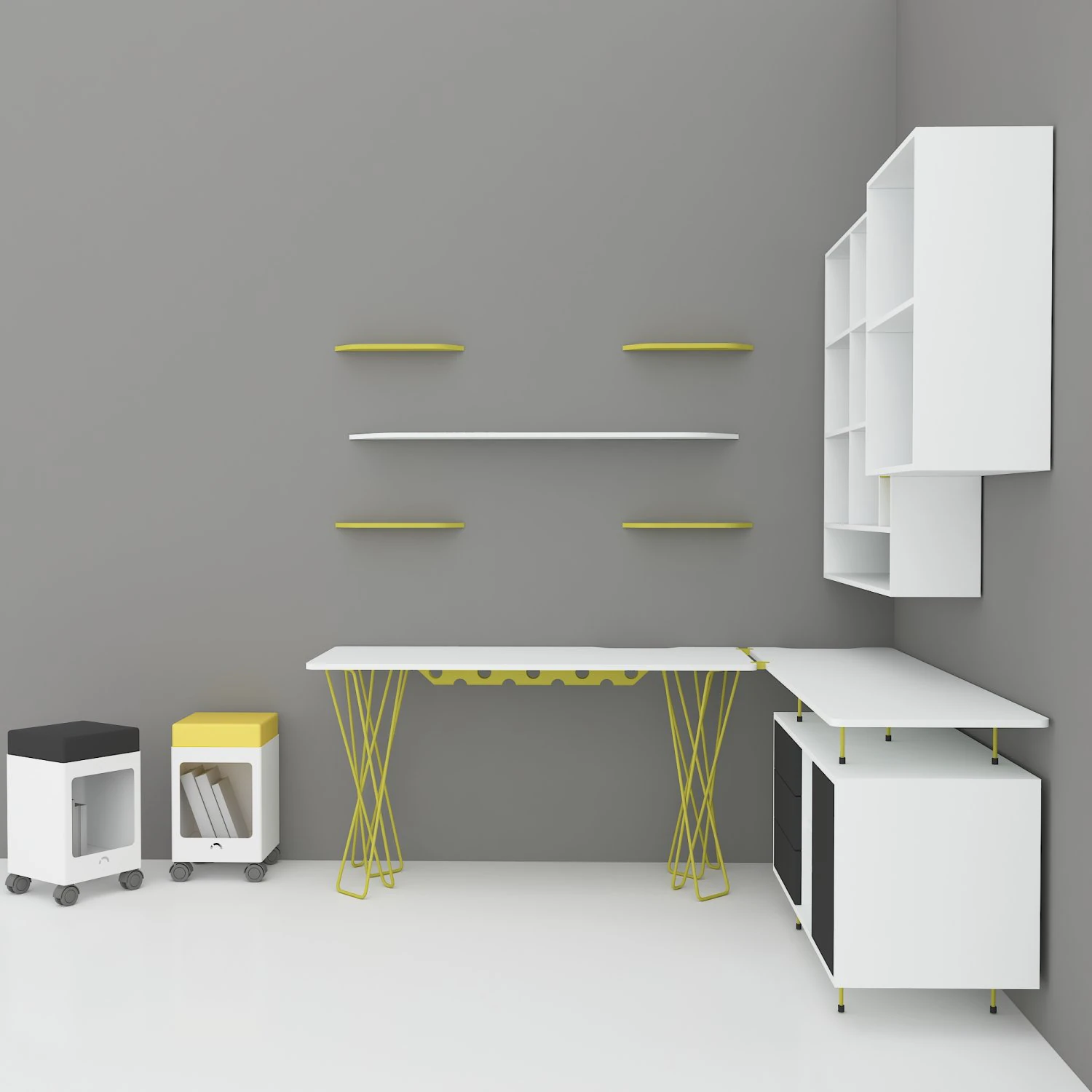 CAPRAZ HOME OFFICE WORK 3D Model .c4d .max .obj .3ds .fbx .stl .blend 