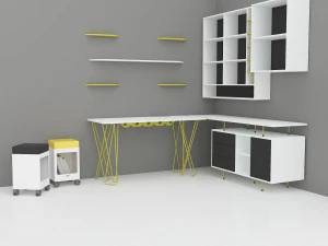 CAPRAZ HOME OFFICE WORK 3D Model