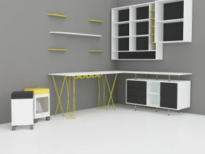 CAPRAZ HOME OFFICE WORK 3D Model