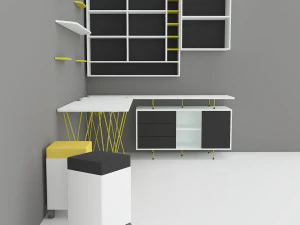 CAPRAZ HOME OFFICE WORK 3D Model