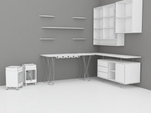 CAPRAZ HOME OFFICE WORK 3D Model