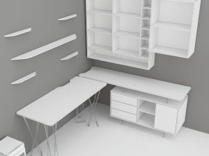 CAPRAZ HOME OFFICE WORK 3D Model