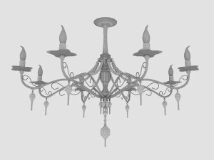 Classic chandelier 3D Model