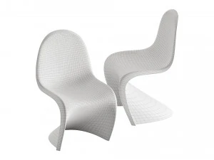 Panton Chair color Peach Fuzz by Vitra 3D Model