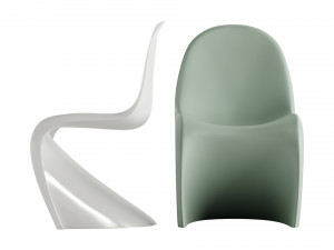 Panton Chair color Peach Fuzz by Vitra 3D Модель