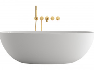 Y 5-Hole Bath Mixer and Shell Wanna by OMNIRES 3D Model