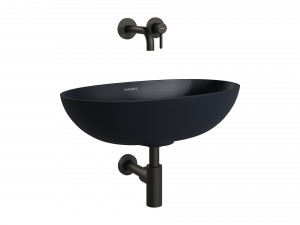SHELL Countertop Basin and Y Basin Mixer by OMNIRES 3D Model