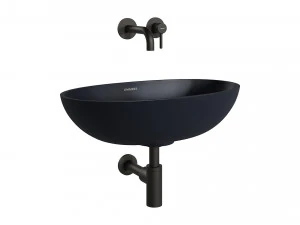 Lavat&oacute;rio de bancada SHELL e misturador de lavat&oacute;rio em Y da OMNIRES Modelo 3D