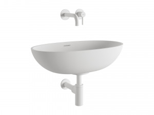 SHELL Countertop Basin and Y Basin Mixer by OMNIRES 3D Model