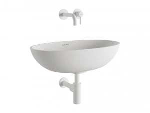 Lavat&oacute;rio de bancada SHELL e misturador de lavat&oacute;rio em Y da OMNIRES Modelo 3D