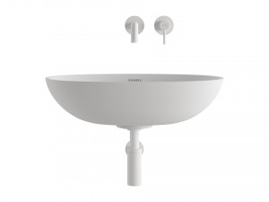 SHELL Countertop Basin and Y Basin Mixer by OMNIRES 3D Model