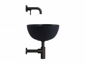 SHELL Countertop Basin and Y Basin Mixer by OMNIRES 3D Model