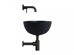 Lavat&oacute;rio de bancada SHELL e misturador de lavat&oacute;rio em Y da OMNIRES Modelo 3D