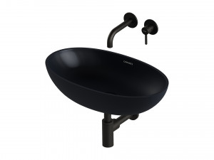 SHELL Countertop Basin and Y Basin Mixer by OMNIRES 3D Model