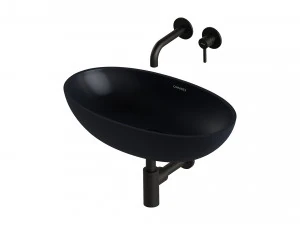 Lavat&oacute;rio de bancada SHELL e misturador de lavat&oacute;rio em Y da OMNIRES Modelo 3D