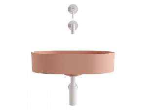 OVO Countertop Basin and Y Basin Mixer by OMNIRES 3D Модель