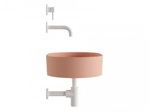 Lavat&oacute;rio de bancada OVO e misturador de lavat&oacute;rio em Y da OMNIRES Modelo 3D
