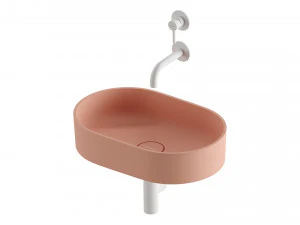 Lavat&oacute;rio de bancada OVO e misturador de lavat&oacute;rio em Y da OMNIRES Modelo 3D