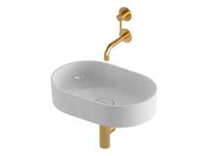 Lavat&oacute;rio de bancada OVO e misturador de lavat&oacute;rio em Y da OMNIRES Modelo 3D