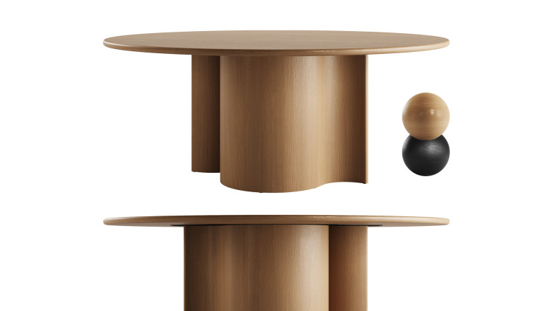 VIRGINIA Round Table by Serax Model 3D .c4d .max .obj .3ds .fbx .stl .blend 