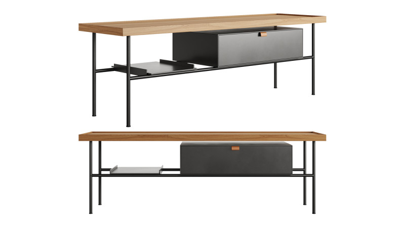 KUTXA TV Stand by TREKU 3D 模型 .c4d .max .obj .3ds .fbx .stl .blend 