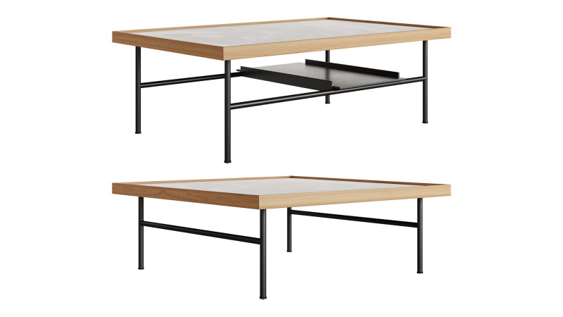 KUTXA Coffee Tables by TREKU 3D Модель .c4d .max .obj .3ds .fbx .stl .blend