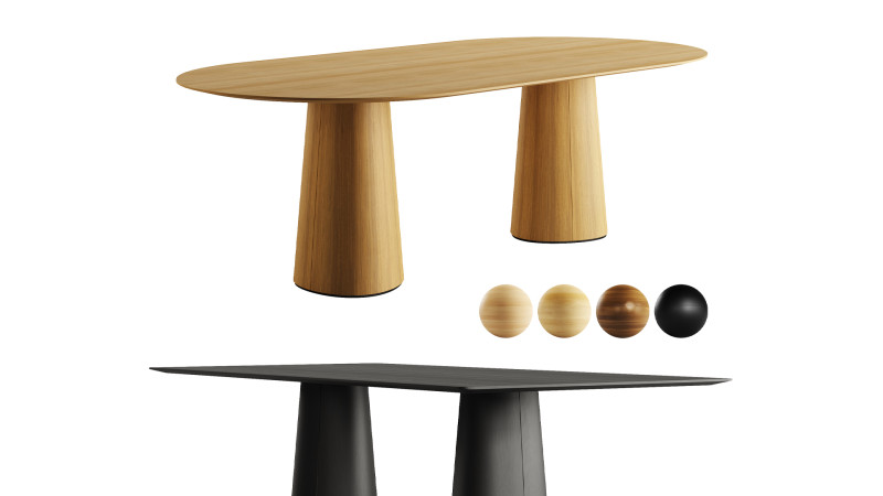 POV Table 464 by TON Modelo 3D .c4d .max .obj .3ds .fbx .stl .blend 