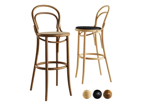 14 Barstool by TON Model 3D