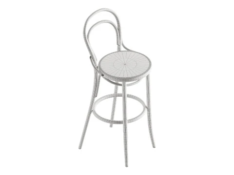 14 Barstool by TON 3D Model