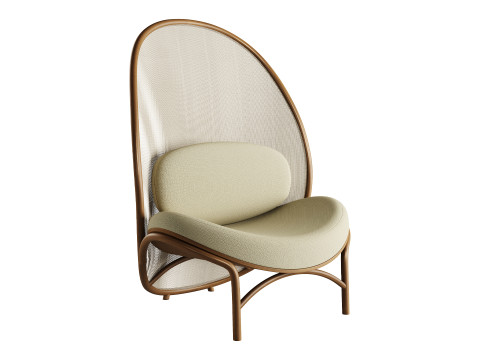 Chips Lounge Chair by TON 3Dモデル